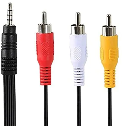 Vista 5 de MaxLLTo Cable de TV 3RCA AV A/V para Canon GL1 MiniDV / GL2 MiniDV / HV10 / HV40