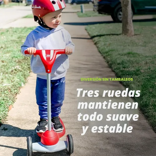 Vista 3 de Radio Flyer, Mi primer escúter Extra Wide Base for Balance, 2 Front Wheels for Added Stability, Easy to Use Foot Brake, (Amazon Exclusive)