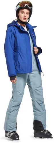 Vista 5 de BALEAF Women's Insulated Waterproof Ski Bib Overalls Snow Windproof Snowboarding Pant