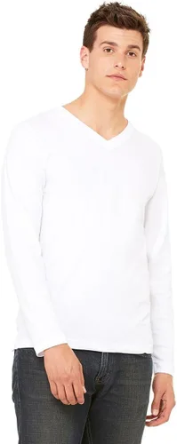 Vista 220 de Bella Canvas 3413c para hombre (1) Triblend verde + (1) Triblend rojo