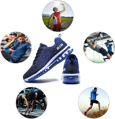 Vista 7 de Azooken Calzado deportivo para hombre, tenis transpirable y ligero