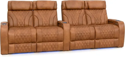 Vista 51 de Seatcraft Luminis LT - Asiento de cine en casa, reclinable, color rojo