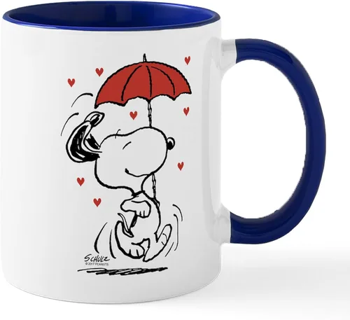 Vista 5 de CafePress Snoopy Mom Hug Mugs Taza de café de cerámica de 11 oz (11.0 fl oz)