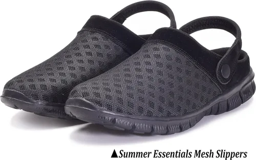 Vista 6 de Hsyooes Zapatos de jardín para hombre y mujer, zapatos de jardín de malla transpirable, antideslizantes, sandalias de playa para exteriores, unisex