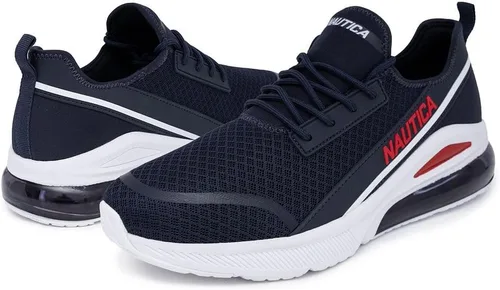 Vista 6 de Nautica Tenis deportivos para hombre Air Cushion con cordones Calzado deportivo ligero y cómodo para uso diario y entrenamiento de fitness