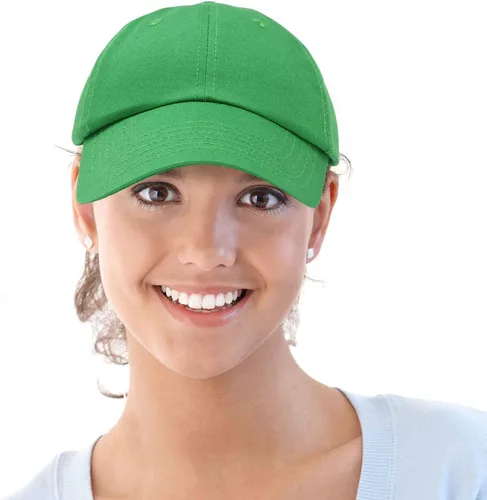 Vista 2 de DALIX Gorra de béisbol para papá, lisa, para hombre, mujer, algodón, ajustable, en blanco, sin estructurar, suave