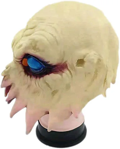 Vista 4 de Máscaras de alienígena de Halloween para adultos, baile de máscaras, festival de música, cosplay, actuación de baile, carnaval, fiesta de baile