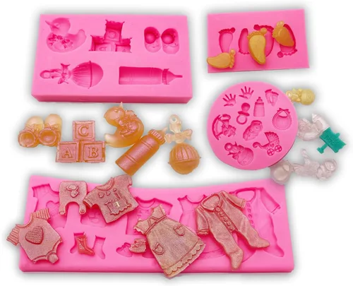 Vista 10 de 3pc chica bailarina, herramientas de maquillaje, labios boca silicona chocolate molde pastel decoración herramientas Fondant Sugarcraft moldes