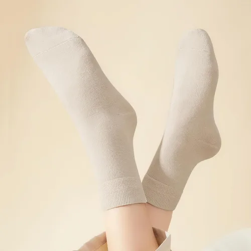 Vista 5 de J-BOX Calcetines deportivos para mujer, calcetines casuales de algodón, suaves y transpirables, 10 pares Multicolor (5 pares)