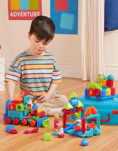 Vista 2 de Juego de bloques Battat Bristle Blocks de 113 piezas