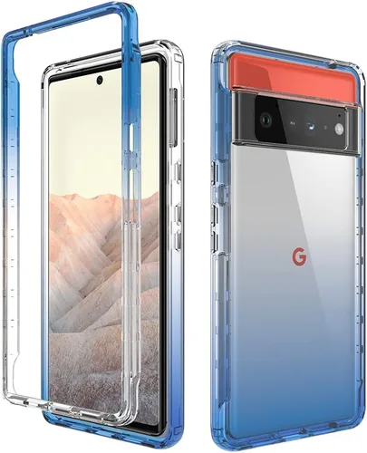 Vista 154 de Pzwoxukhov Funda para Xiaomi Poco M3 M2010J19CG M2010J19CI Caso, alta transparencia, color degradado, funda de absorción de impactos anticaída