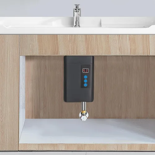 Vista 6 de Calentador de agua caliente instantáneo eléctrico de 110 V 3 KW, calentador de agua a pedido sin tanque con Rem0te Contr0l, frecuencia variable