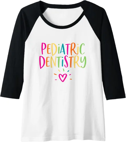 Vista 3 de Camiseta de béisbol de DDS Raglán, diseño de dentista