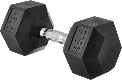 Vista 11 de Amazon Basics Rubber Hex Dumbbell Hand