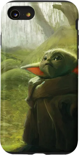 Vista 18 de iPhone 16 Star Wars The Mandalorian The Child Grogu in the Forest Art Case