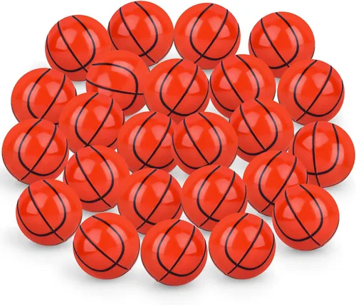 Vista 13 de 24 piezas de pelotas de goma rebotadoras de béisbol para niños, pelotas de goma de 32 mm para deportes de rebote a granel para recuerdos de fiesta