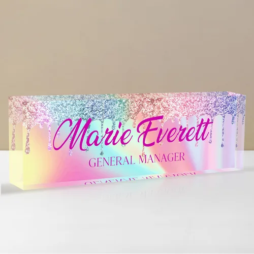 Vista 19 de Placa de nombre personalizada para escritorio, placa de nombre de escritorio personalizada, placa de nombre acrílica, accesorios de escritorio