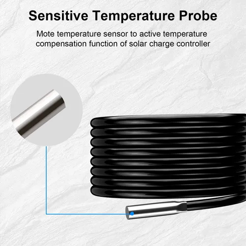 Vista 4 de Sensor remoto de temperatura RTS300R47K3.81A para el regulador de carga solar 3M