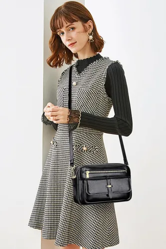Vista 7 de Over Earth Leather Crossbody Purses Messenger Bag for Women with Double Main Pockets