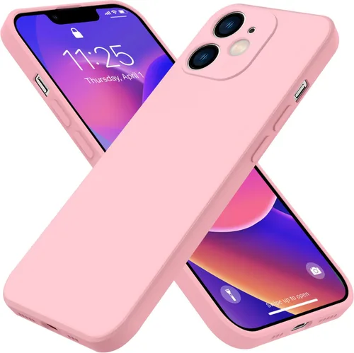 Vista 11 de Funda para iPhone 11, funda de goma de gel de silicona líquida, no amarillenta, funda protectora de silicona multicolor, funda protectora Negro