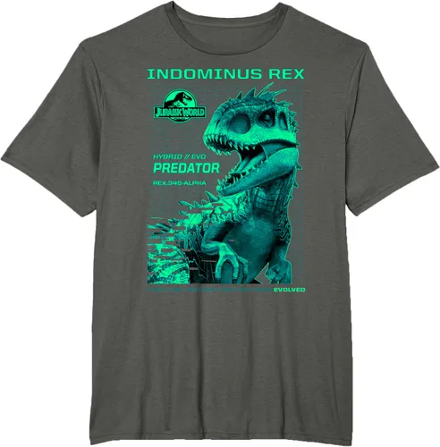 Vista 7 de Jurassic World Indominus Rex Hybrid Predator T-Shirt Small Negro