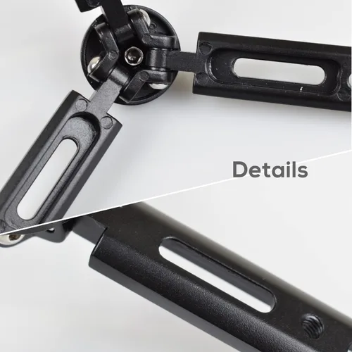 Vista 9 de Mini trípode de aluminio, trípode de mesa de escritorio para Zhiyun Smooth Q/4, Crane Plus/2, Weebill s, Ronin S/SC/RS2/RSC2, Osmo Mobile