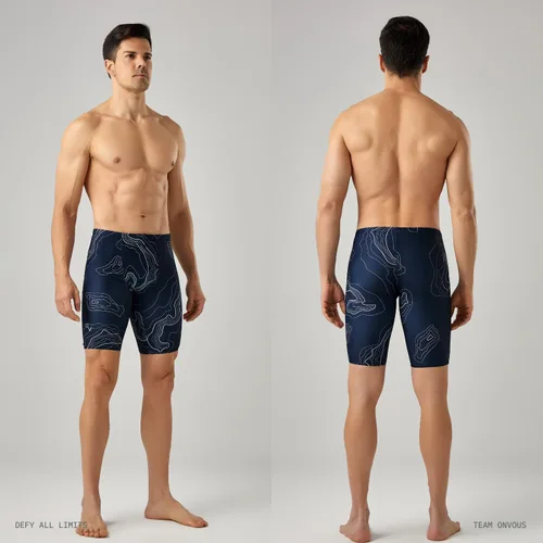 Vista 2 de Jammers de natación de la serie Pro para hombre Traje de baño deportivo para hombre Jammer para hombre Jammers de natación para hombre talla 28-38