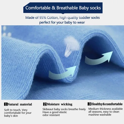 Vista 5 de Tphon Calcetines antideslizantes para niños pequeños 12 pares de calcetines adhesivos antideslizantes para bebés de 1 a 10 años