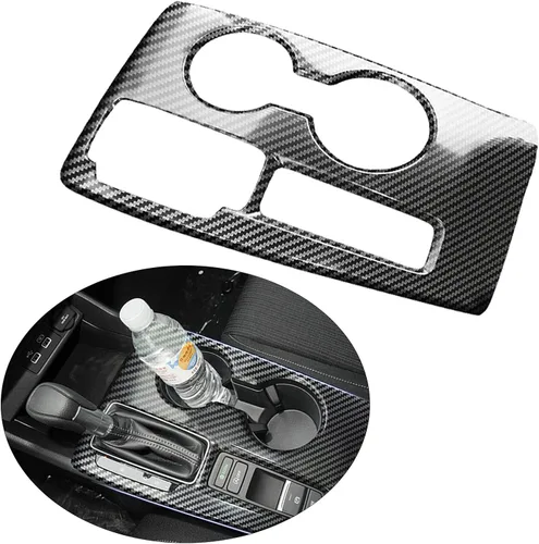 Vista 9 de Karltys Cubierta de panel de palanca de cambios para Dodge Challenger 2015-2024 2025+ + consola central de fibra de carbono, panel de palanca