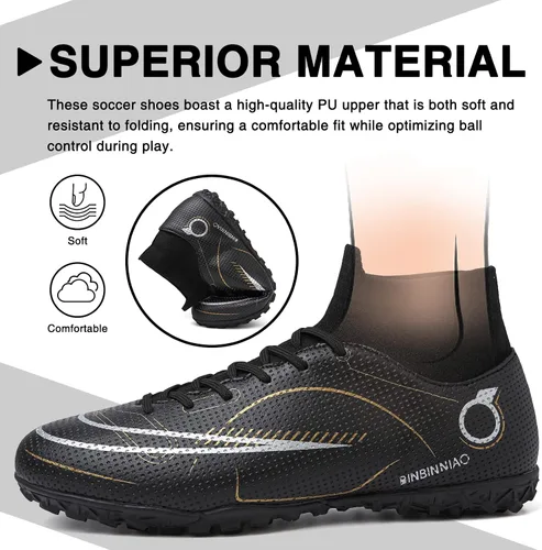 Vista 2 de CBUSTER Zapatos de fútbol para hombre y mujer, zapatos de fútbol AGTF