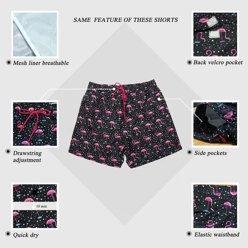Vista 5 de SILKWORLD Traje de baño para hombre de secado rápido con bolsillos