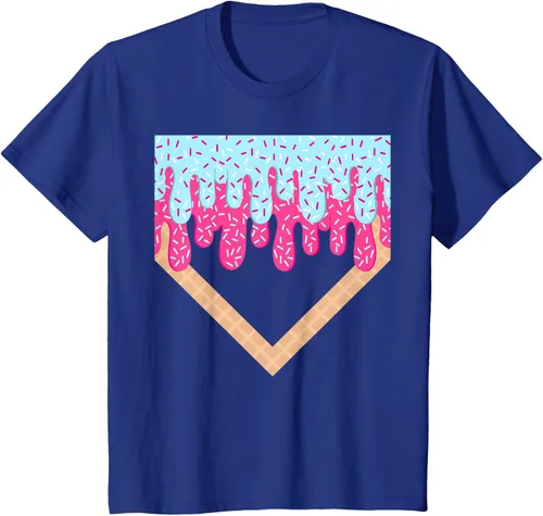 Vista 61 de Baseball Drip Boys Home Plate Ice Cream Sport Players & Fans Camiseta