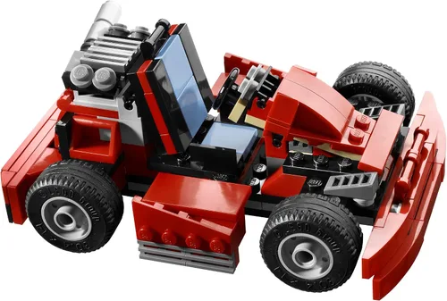 Vista 4 de LEGO Coche rojo creador (5867)