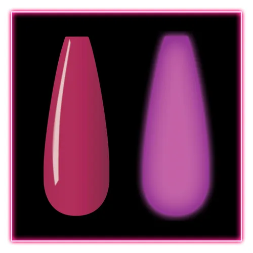 Vista 2 de Kiara Sky Polvo de inmersión. Polvo de inmersión de uñas BRIGHT FUCHSIA de larga duración y ligero. (1 onza)
