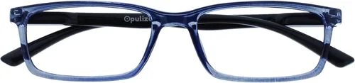 Vista 9 de OPULIZE SEE - Gafas de lectura con bloqueo de luz azul para mujeres y hombres, marco estrecho, bisagras de resorte, anteojos de juegos para negro