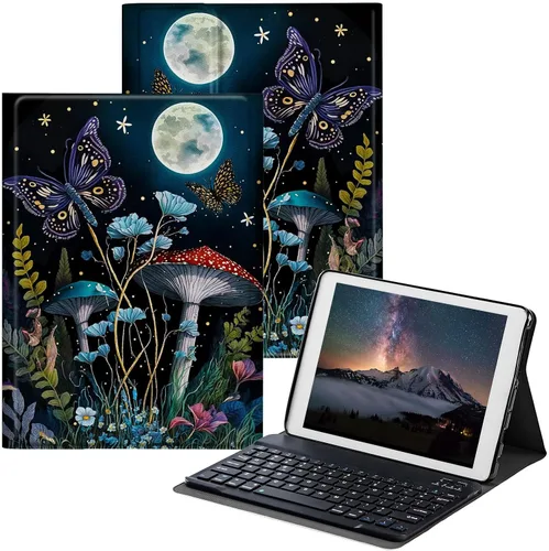 Vista 11 de Funda para Samsung Galaxy Tab S6 Lite 2022/2020 con teclado inalámbrico desmontable y soporte ajustable para proteger la tableta para Samsung Galaxy