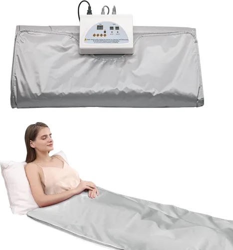 Vista 6 de Manta de sauna infrarroja TaTalife, manta de sauna para uso doméstico, sauna infrarroja portátil para desintoxicación y recuperación, rango