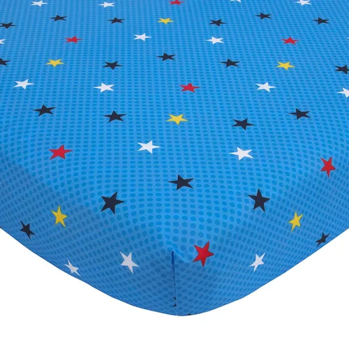Vista 4 de Warner Brothers Justice League - Juego de ropa de cama infantil de 4 piezas, gris/azul/rojo/negro