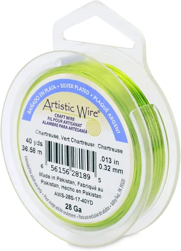 Vista 16 de Artistic Wire, Alambre de cobre de color chapado en plata de calibre 18, resistente al deslustre, amatista, 20 pies