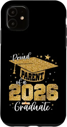 Vista 8 de Proud Parent of a Class of 2026 Graduate Senior Graduation Case for iPhone 16