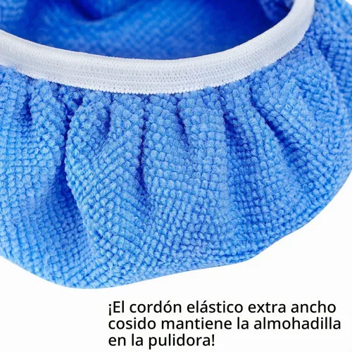 Vista 5 de Paquete de 10 almohadillas pulidoras de automóvil (5 a 6 pulgadas) cubierta de almohadilla de pulido de microfibra suave