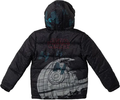 Vista 6 de STAR WARS TIE Fighter Darth Vader - Chaqueta acolchada con cremallera para niños pequeños y grandes