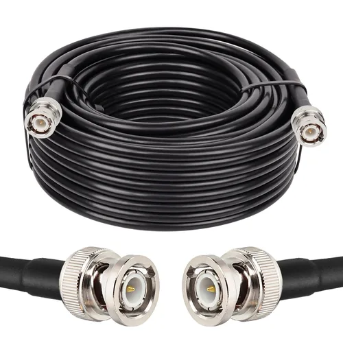 Vista 14 de MOOKEERF RG8X - Cable coaxial BNC macho a BNC macho de 1 pie, 2 piezas, 50 ohmios, pérdida ultra baja para antena, radio RF, módem, osciloscopio