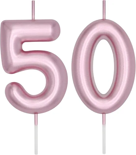 Vista 261 de DERVENTA Vela con números de 2.36 pulgadas, decoración perfecta para cumpleaños, brunch, postre, pastel, 1 pieza (número 0 rosa)