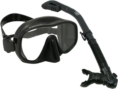 Vista 6 de Promate Máscara de snorkel sin marco Engranajes de snorkel seco para buceo apnea snorkeling