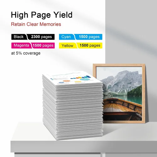 Vista 3 de Combo de cartuchos de tinta 950XL y 951XL, paquete de 5 piezas de repuesto para cartuchos de tinta HP 950XL 951XL para impresoras HP Officejet Pro