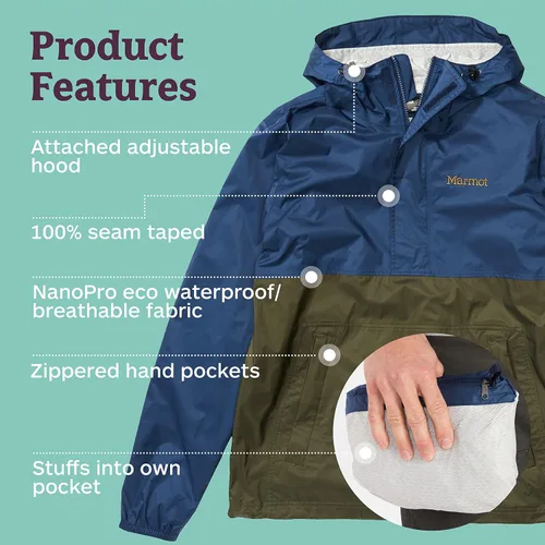 Vista 4 de MARMOT Anorak Precip Eco Hombre