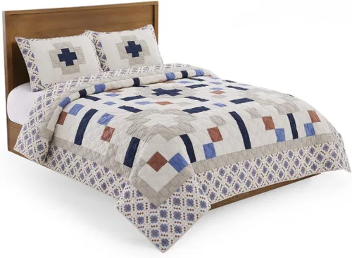 Vista 9 de Pendleton Juego de edredón individual – Juego de edredón de 2 piezas 100% algodón con funda, ropa de cama suave y ligera para cama