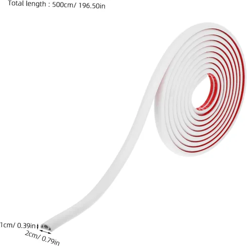 Vista 2 de Cubierta de cable de PVC para suelo, protector de gestión de cables autoadhesivo para ocultar cables eléctricos, uso exterior, ocultador de alambre
