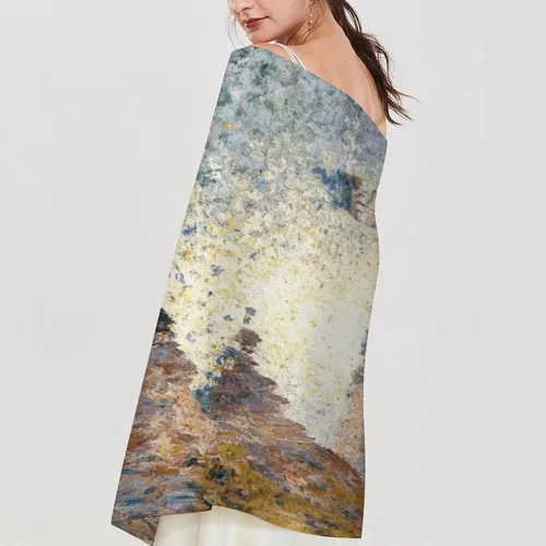 Vista 6 de Cap Negre Watercolor Scarfs for Man Women Winter Scarf Long Shawl Wraps Fashion Classic Tassel Scarfs Soft Blanket Scarves